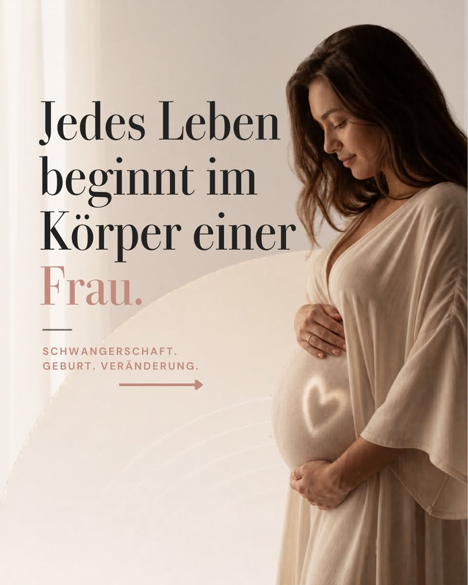 MaBeBo Infografik: Jedes Leben beginnt im Körper einer Frau.